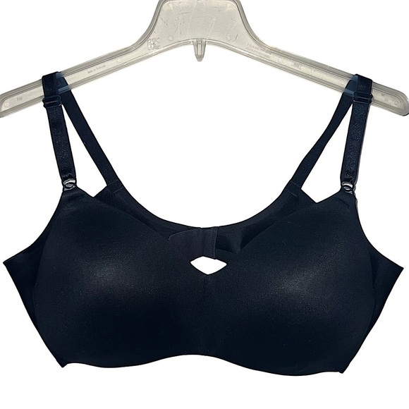 Warner’s No Side Effects Underarm Smoothing Wireless Bra Black 40C - Picture 1 of 6